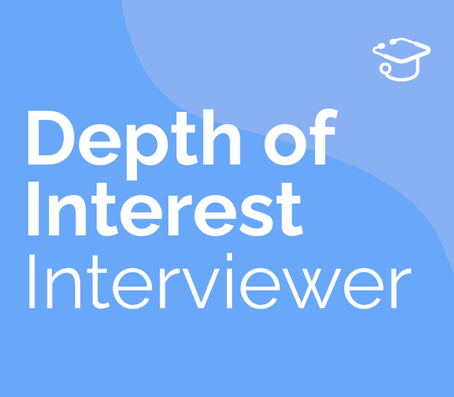 Depth Of Interest Interviewer's profile